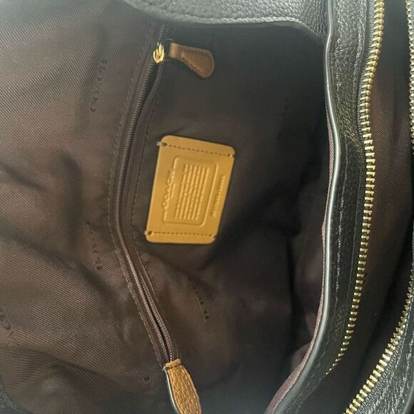 Coach 28895 Edie 31 Legacy Print Black Color Jacquard Leather Shoulder Bag - Picture 14 of 15